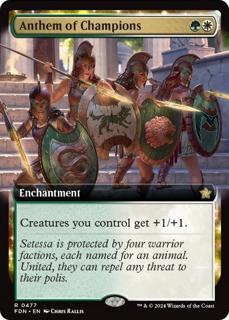 Anthem of Champions (Extended Art) [Foundations] | Good Games Cannington