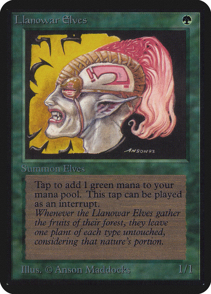 Llanowar Elves [Alpha Edition] | Good Games Cannington