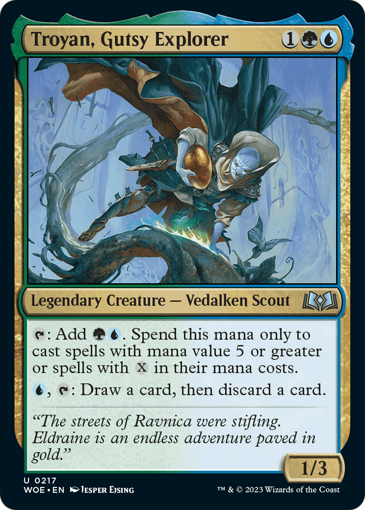 Troyan, Gutsy Explorer [Wilds of Eldraine] | Good Games Cannington