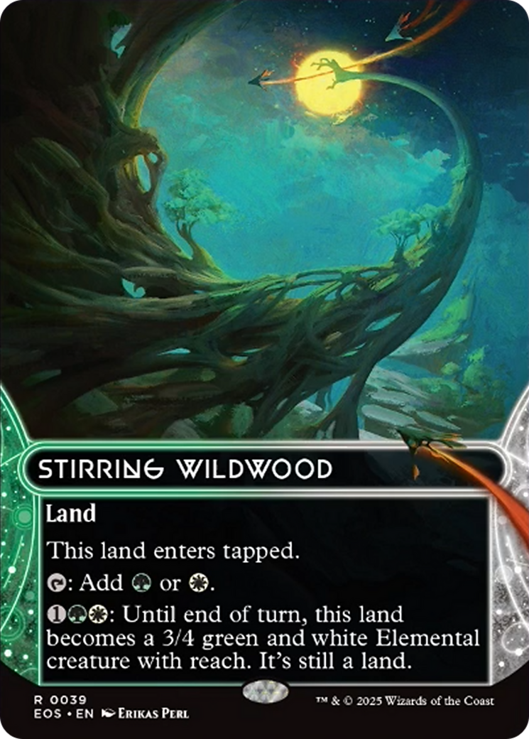 Stirring Wildwood (0039) (Borderless) [Edge of Eternities: Stellar Sights] | Good Games Cannington