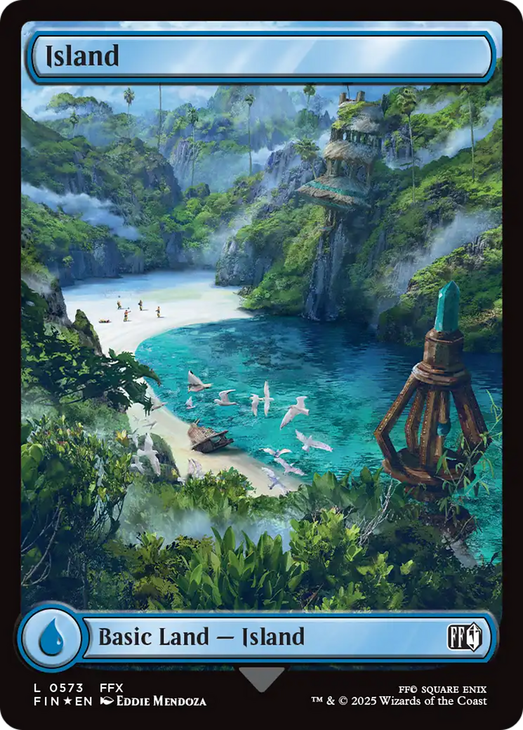 Island (0573) (Surge Foil) [FINAL FANTASY] | Good Games Cannington