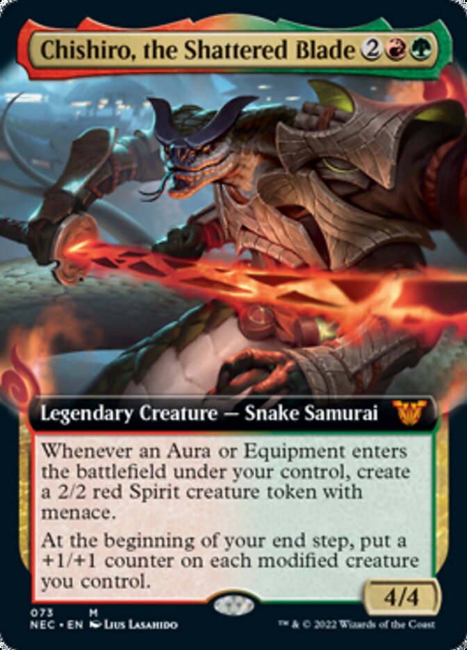 Chishiro, the Shattered Blade (Extended Art) [Kamigawa: Neon Dynasty Commander] | Good Games Cannington