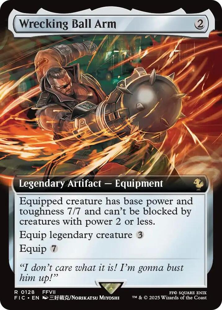 Wrecking Ball Arm 128 (Commander: FINAL FANTASY)  - Extended Art Foil | Good Games Cannington