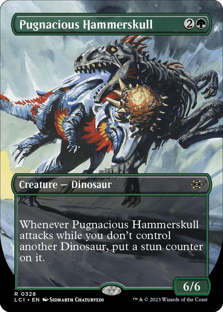 Pugnacious Hammerskull 328/291 (The Lost Caverns of Ixalan)  - Borderless Foil | Good Games Cannington
