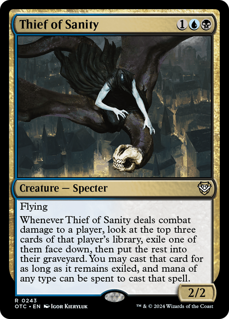 Thief of Sanity [Outlaws of Thunder Junction Commander] | Good Games Cannington