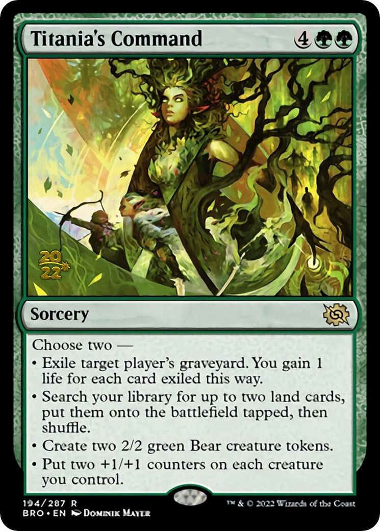 Titania's Command [The Brothers' War Prerelease Promos] | Good Games Cannington