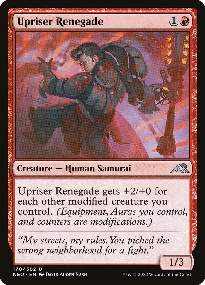Upriser Renegade 170/302 (Kamigawa: Neon Dynasty)  | Good Games Cannington