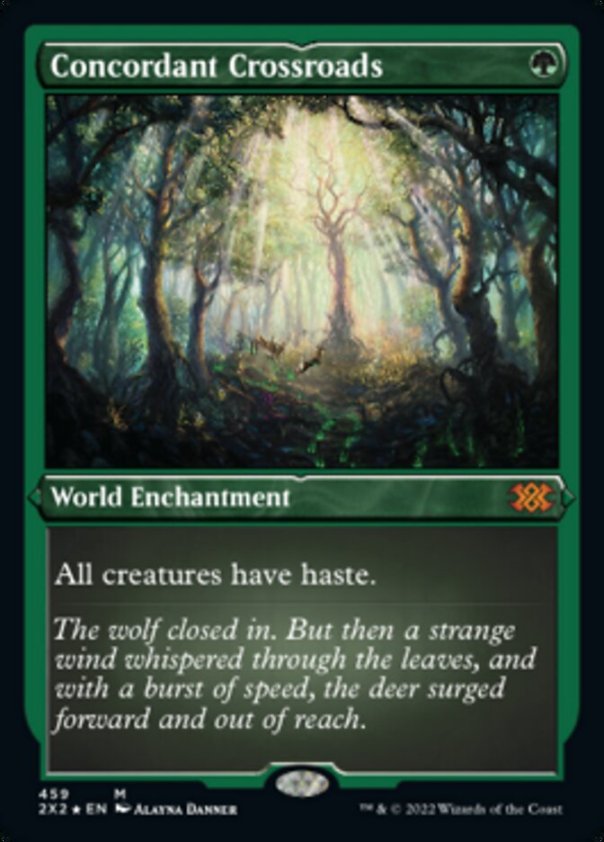Concordant Crossroads (Foil Etched) [Double Masters 2022] | Good Games Cannington