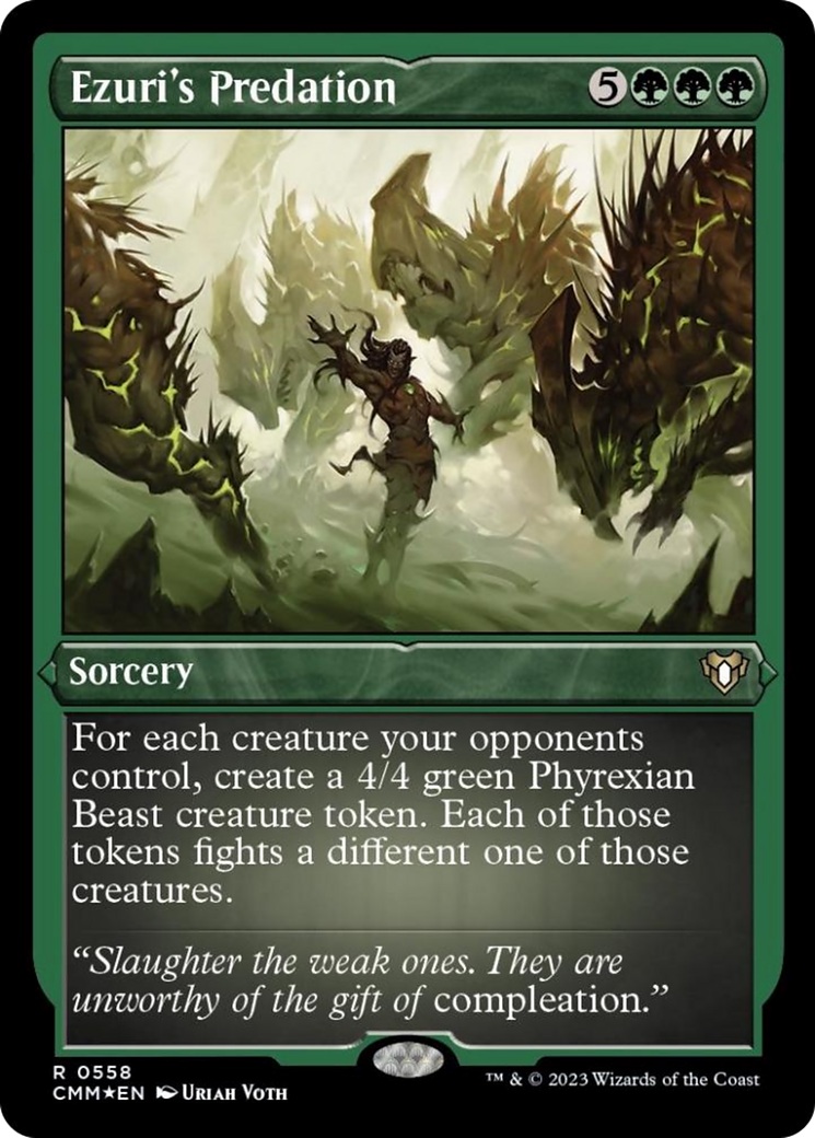 Ezuri's Predation (Foil Etched) [Commander Masters] | Good Games Cannington