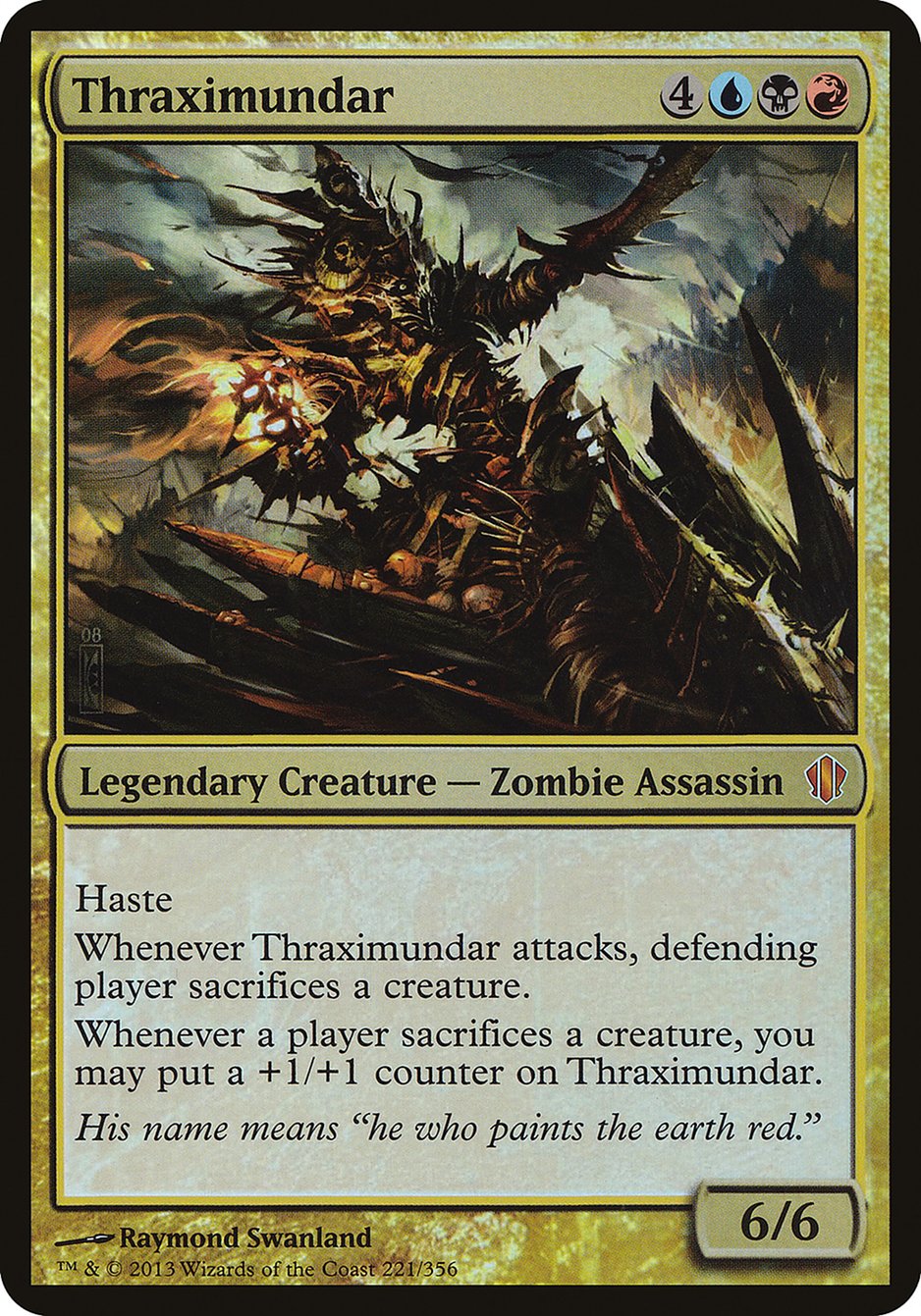 Thraximundar (Oversized) [Commander 2013 Oversized] | Good Games Cannington