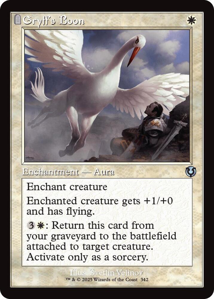 Gryffs Boon Retro Frame 342 (Innistrad Remastered)  - Foil | Good Games Cannington