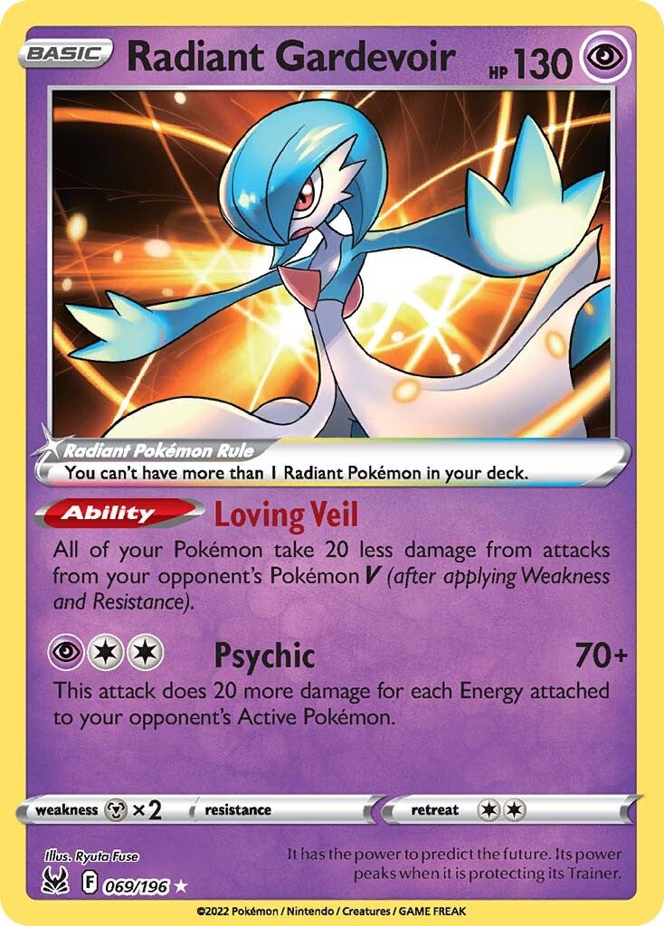 Radiant Gardevoir (069/196) [Sword & Shield: Lost Origin] | Good Games Cannington