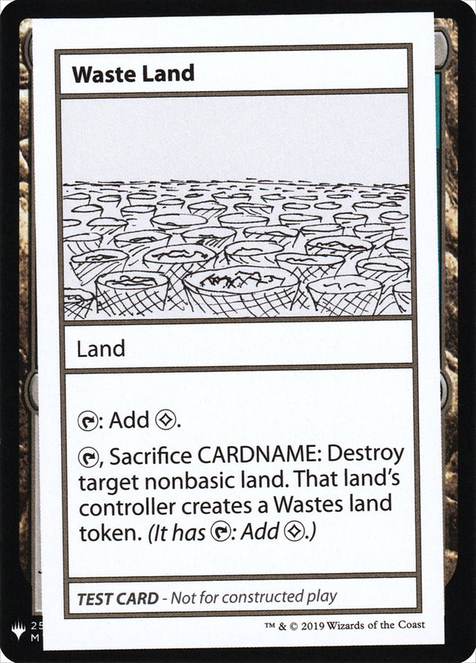 Waste Land [Mystery Booster Playtest Cards] | Good Games Cannington