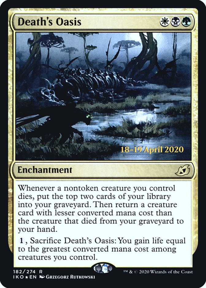 Death's Oasis [Ikoria: Lair of Behemoths Prerelease Promos] | Good Games Cannington
