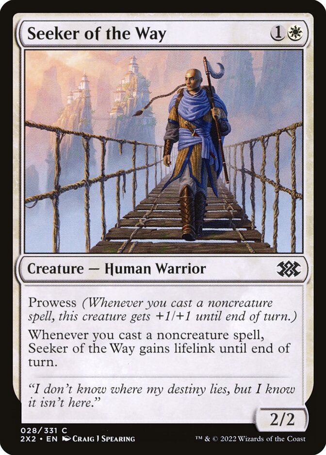 Seeker of the Way 28 (Double Masters 2022)  - Foil | Good Games Cannington