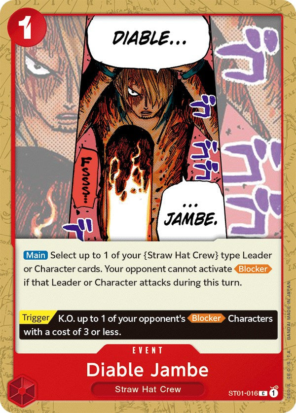 Diable Jambe [Starter Deck: Straw Hat Crew] | Good Games Cannington