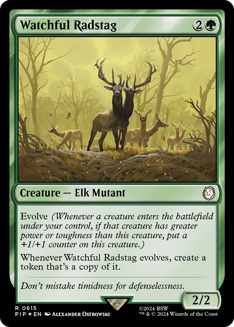 Watchful Radstag (Surge Foil) [Fallout] | Good Games Cannington