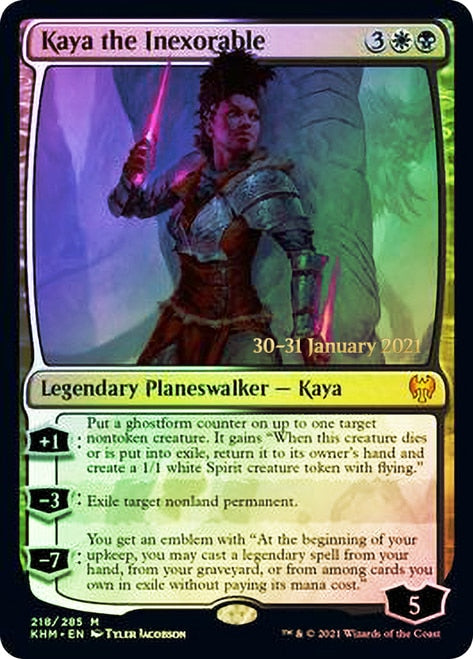 Kaya the Inexorable [Kaldheim Prerelease Promos] | Good Games Cannington