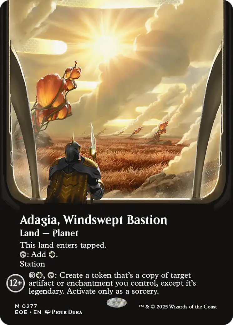 Adagia, Windswept Bastion (Borderless) [Edge of Eternities] | Good Games Cannington
