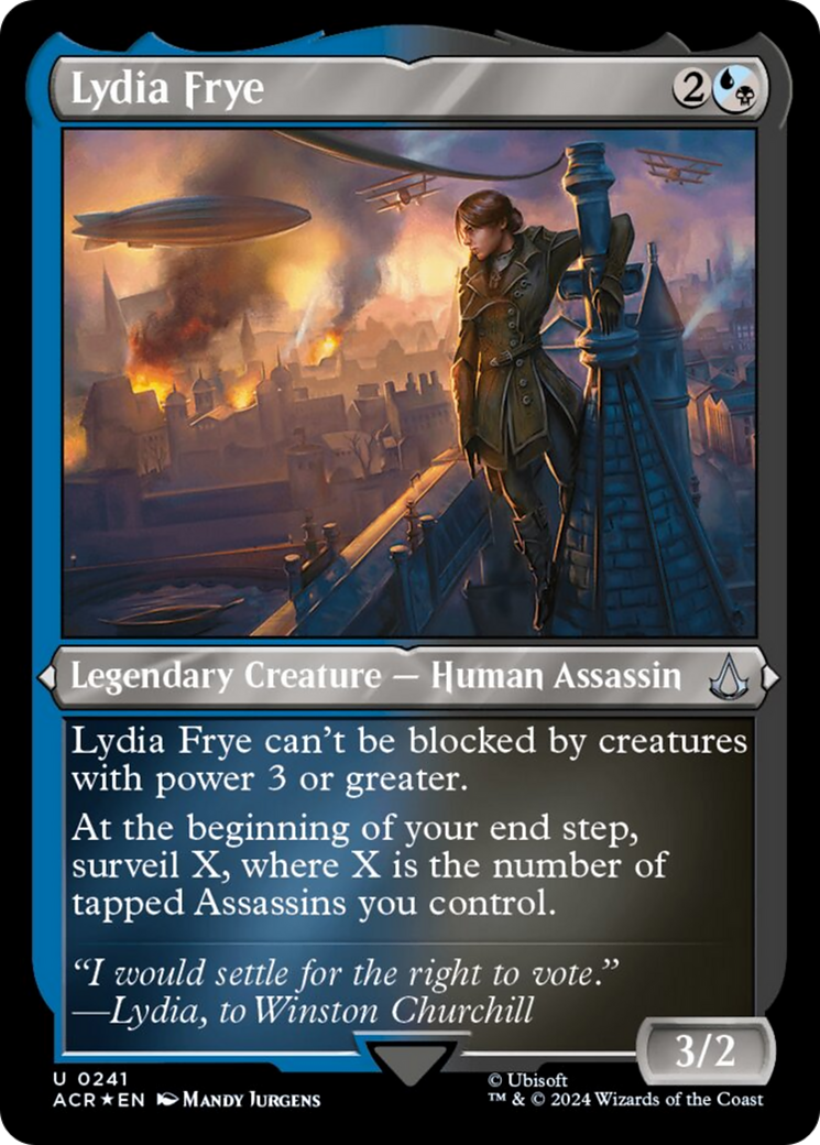 Lydia Frye (Foil Etched) [Assassin's Creed] | Good Games Cannington