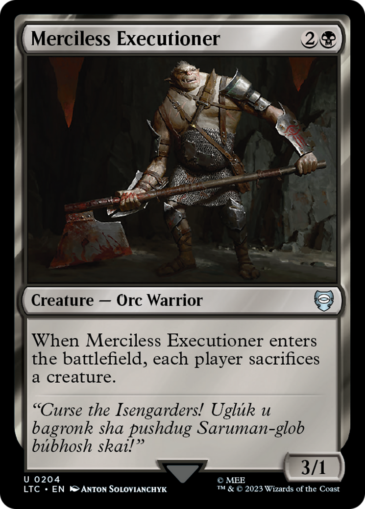 Merciless Executioner [The Lord of the Rings: Tales of Middle-Earth Commander] | Good Games Cannington