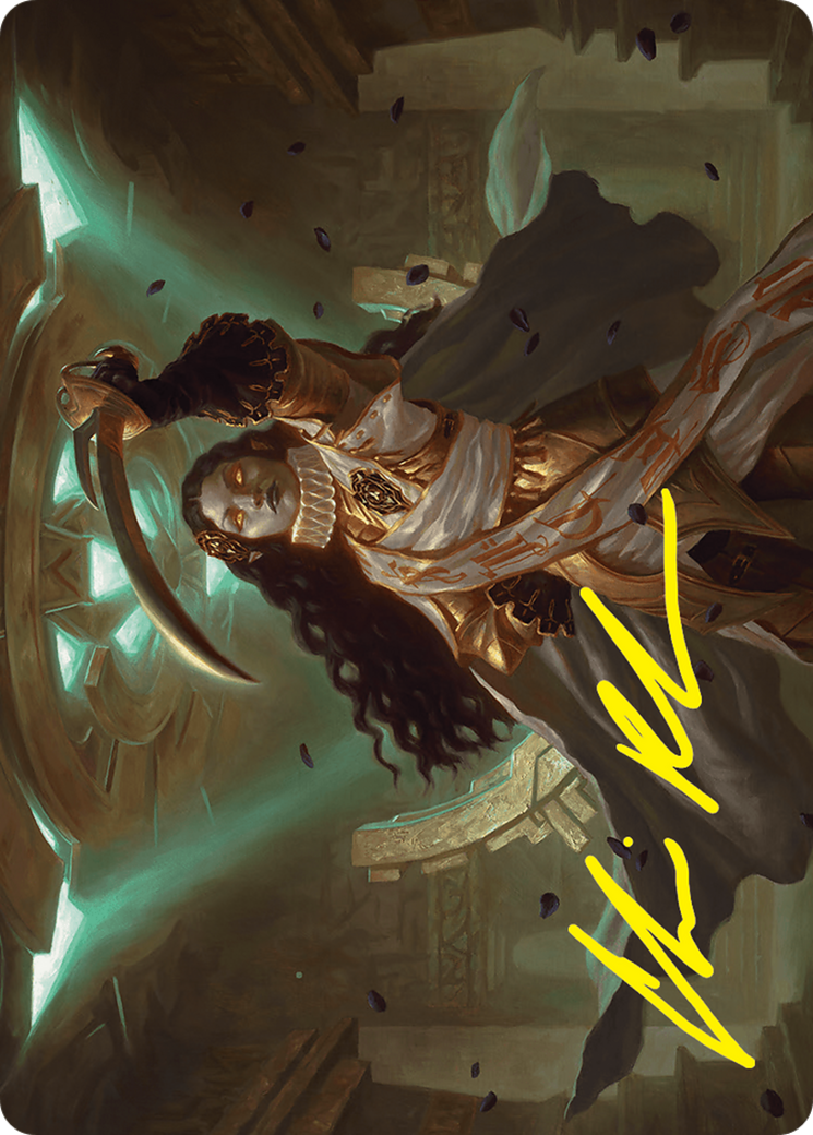 Elenda, Saint of Dusk Art Card (15/54) (Gold-Stamped Signature) [Foundations Art Series] | Good Games Cannington