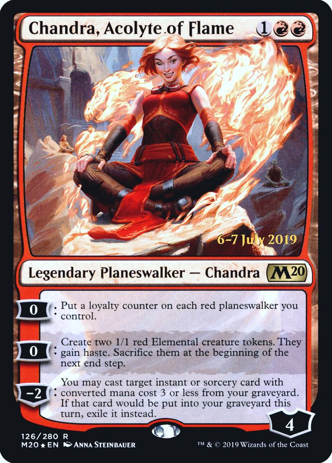 Chandra, Acolyte of Flame [Core Set 2020 Prerelease Promos] | Good Games Cannington