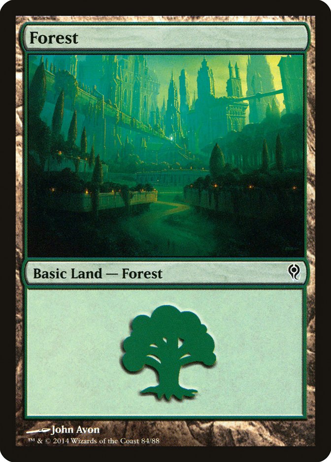 Forest (84) [Duel Decks: Jace vs. Vraska] | Good Games Cannington