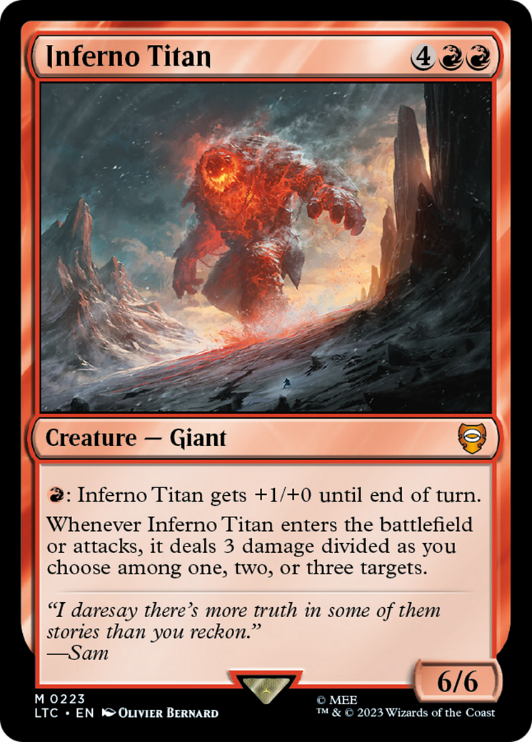 Inferno Titan [The Lord of the Rings: Tales of Middle-Earth Commander] | Good Games Cannington