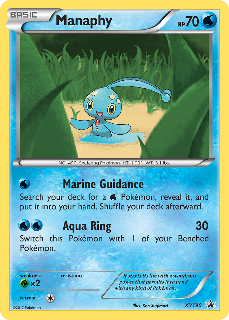Manaphy (XY190) [XY: Black Star Promos] | Good Games Cannington