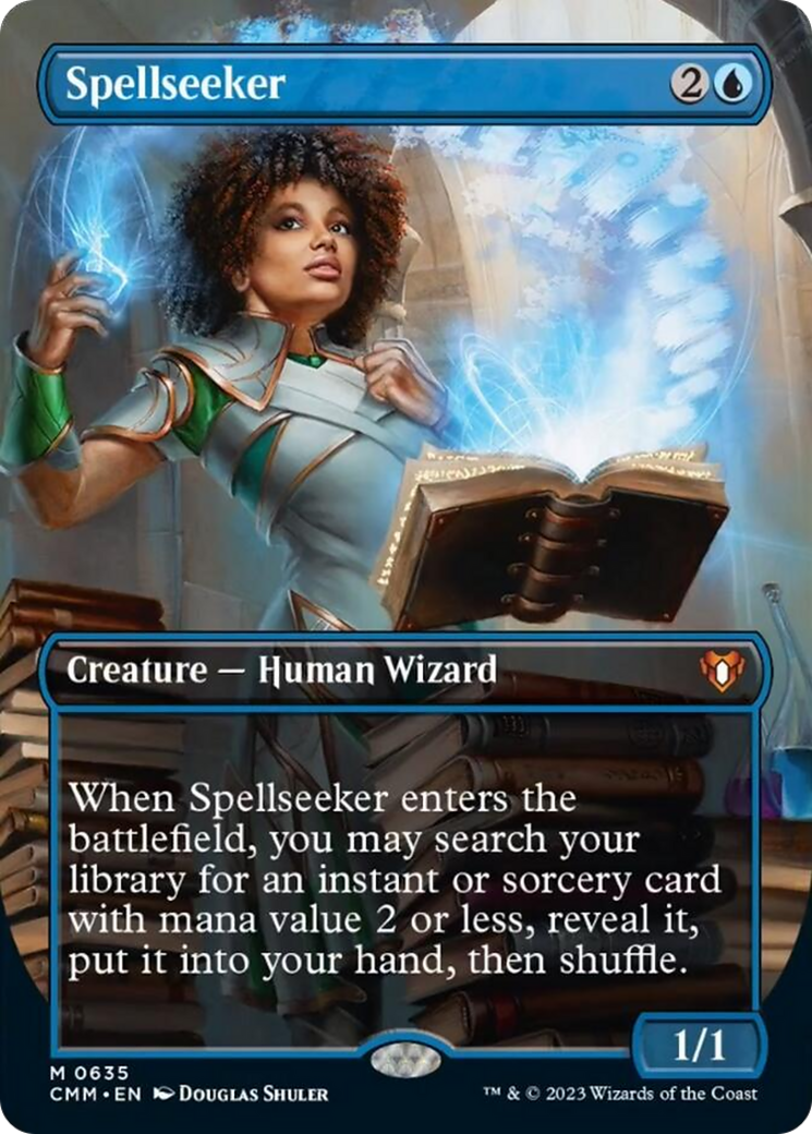 Spellseeker (Borderless Alternate Art) [Commander Masters] | Good Games Cannington