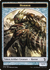 Mask // Horror Double-Sided Token [Commander 2018 Tokens] | Good Games Cannington