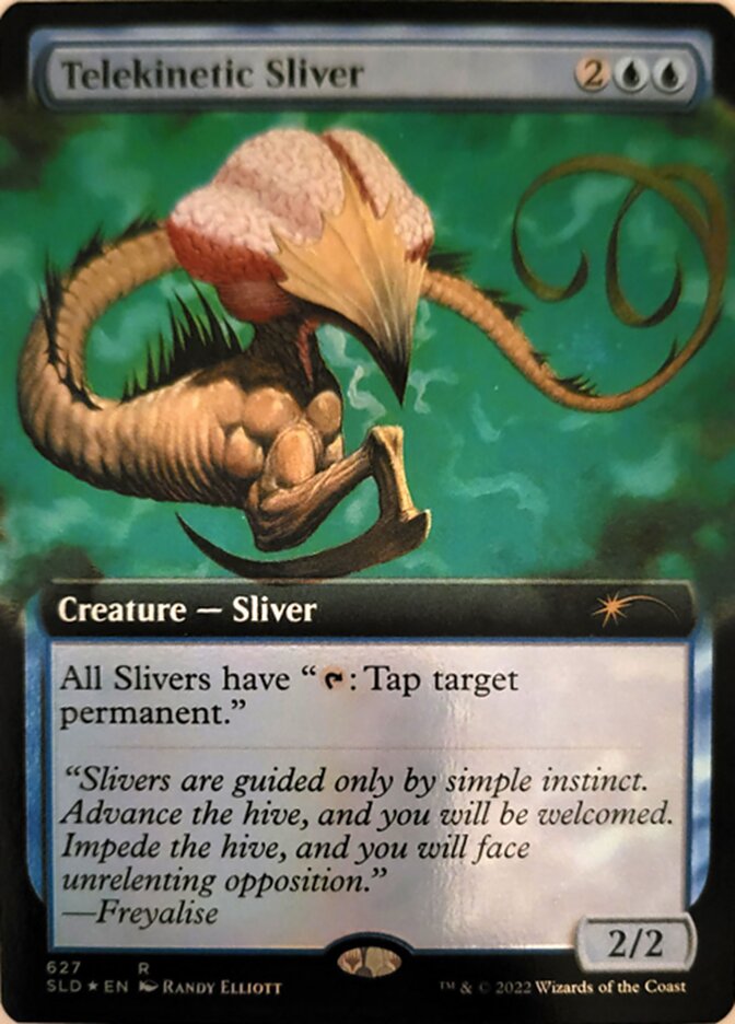 Telekinetic Sliver (Extended Art) [Secret Lair Drop Promos] | Good Games Cannington