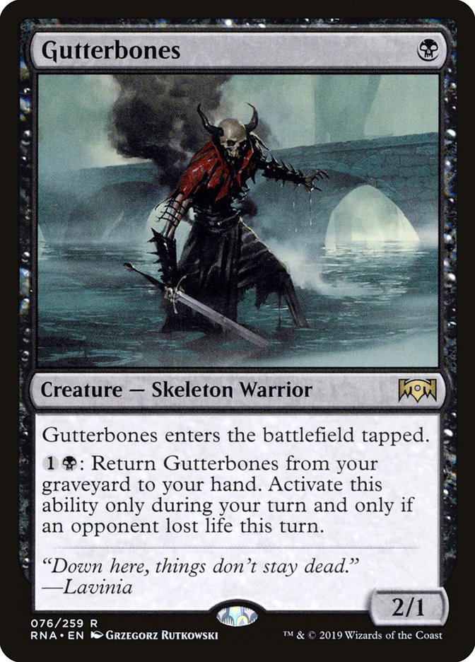 Gutterbones 76/259 (Ravnica Allegiance)  | Good Games Cannington