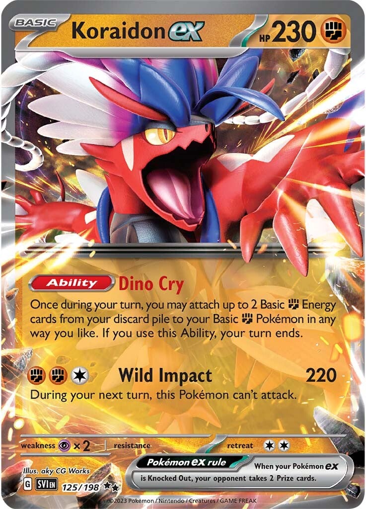 Koraidon ex (125/198) [Scarlet & Violet: Base Set] | Good Games Cannington