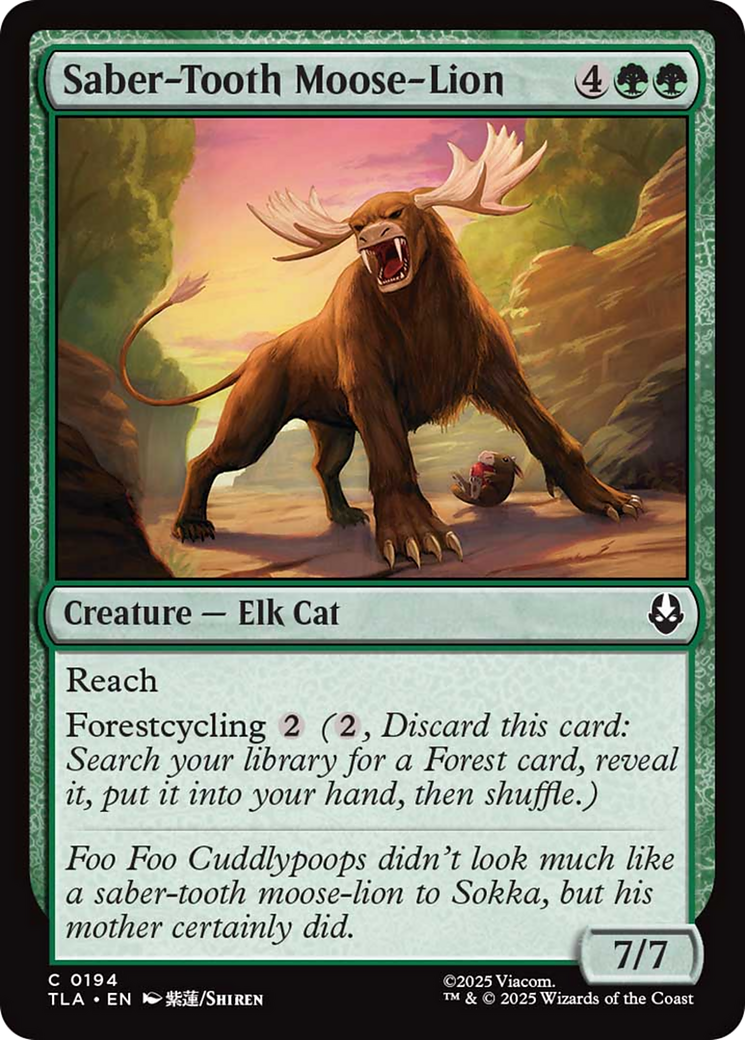 Saber-Tooth Moose-Lion [Avatar: The Last Airbender] | Good Games Cannington
