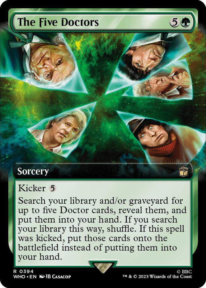 The Five Doctors 394/331 (Universes Beyond: Doctor Who)  - Extended Art | Good Games Cannington