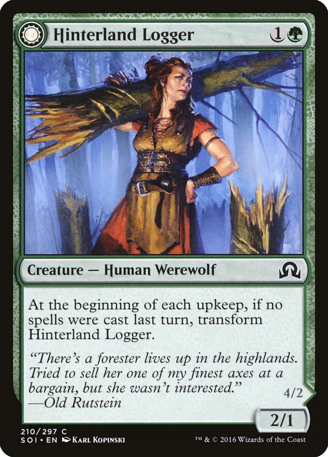 Hinterland Logger // Timber Shredder [Shadows over Innistrad] | Good Games Cannington
