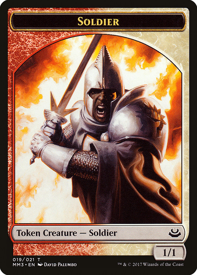Soldier Token (019/021) [Modern Masters 2017 Tokens] | Good Games Cannington