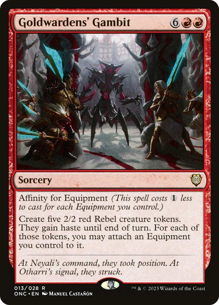 Goldwardens' Gambit [Phyrexia: All Will Be One Commander] | Good Games Cannington