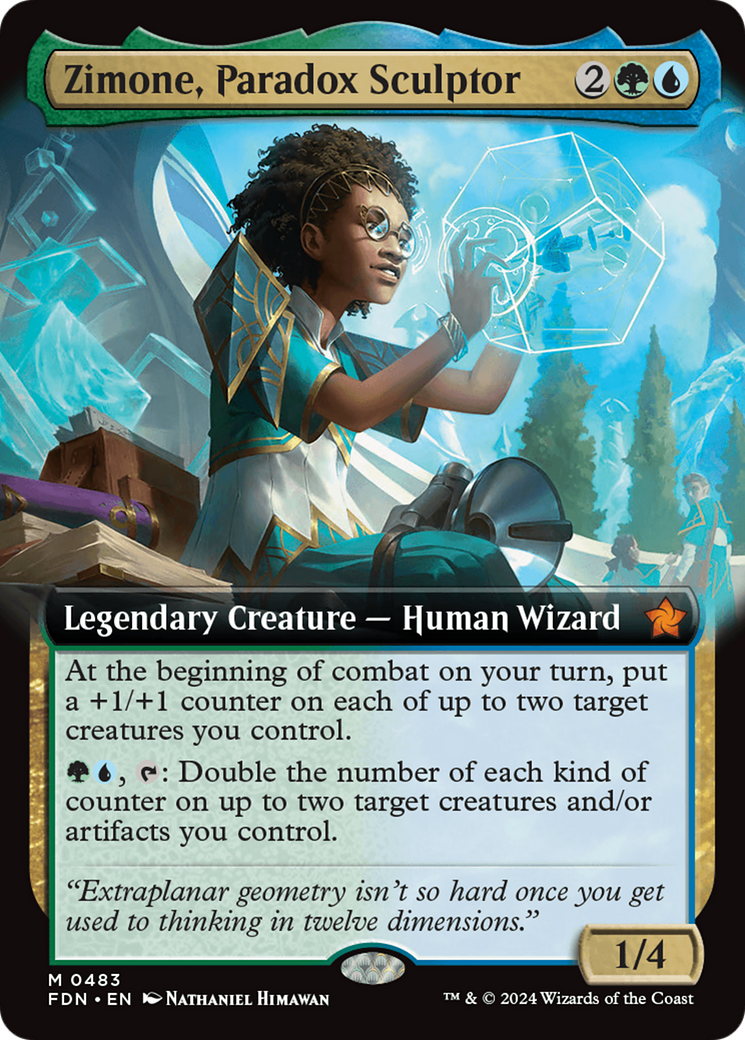 Zimone, Paradox Sculptor (Extended Art) [Foundations] | Good Games Cannington