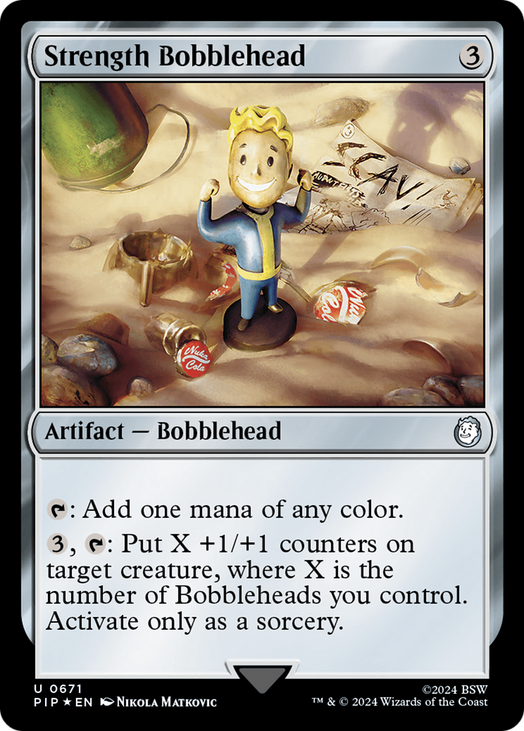 Strength Bobblehead (Surge Foil) [Fallout] | Good Games Cannington
