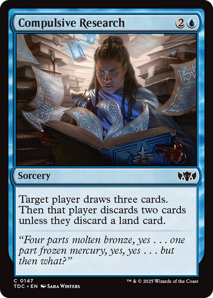 Compulsive Research [Tarkir: Dragonstorm Commander] | Good Games Cannington