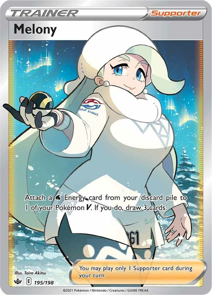 Melony Full Art 195/198 (SWSH06: Chilling Reign)  - Holofoil | Good Games Cannington