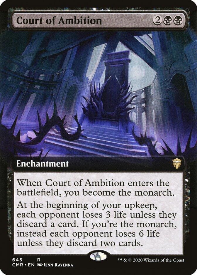 Court of Ambition 645 (Commander Legends)  - Extended Art | Good Games Cannington