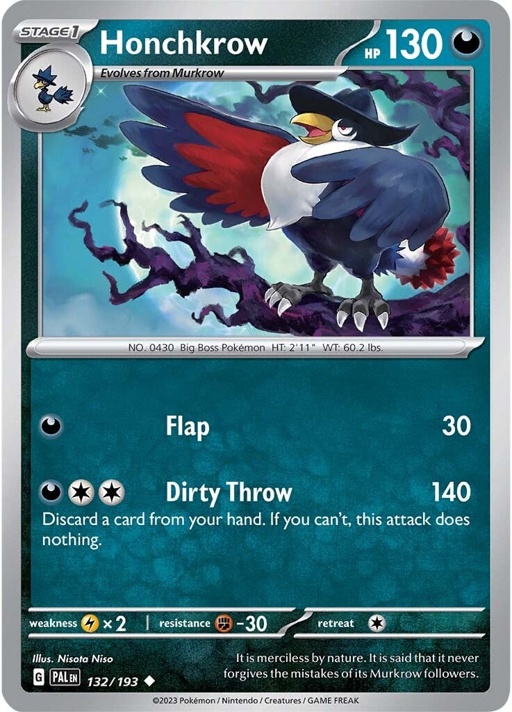 Honchkrow (132/193) [Scarlet & Violet: Paldea Evolved] | Good Games Cannington