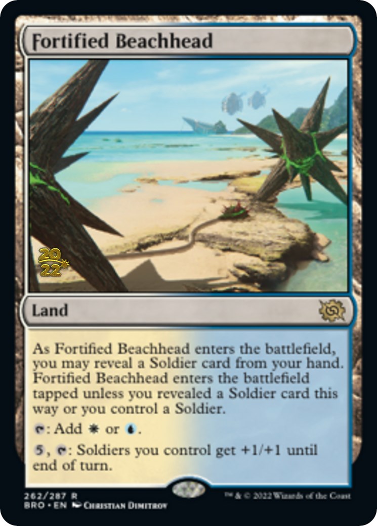 Fortified Beachhead [The Brothers' War Prerelease Promos] | Good Games Cannington