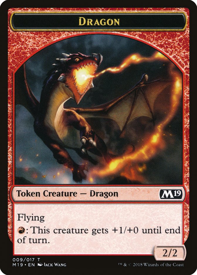 Dragon Token (009/017) [Core Set 2019 Tokens] | Good Games Cannington