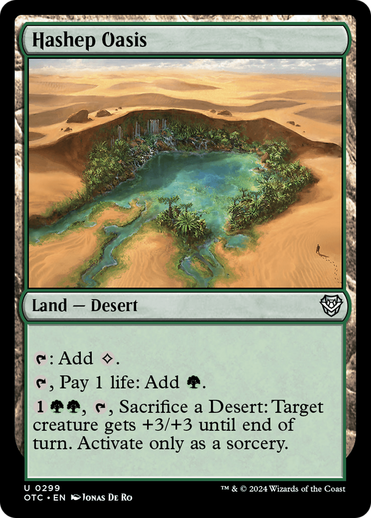 Hashep Oasis [Outlaws of Thunder Junction Commander] | Good Games Cannington