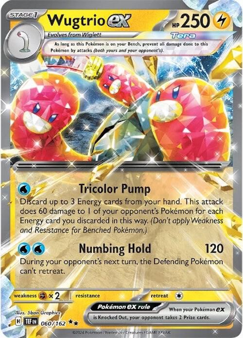 Wugtrio ex 060/162 (SV05: Temporal Forces)  - Holofoil | Good Games Cannington